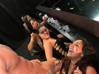 Gals love the taste of whipped goo covered cock