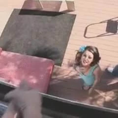 cumming off the balcony